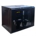 Шафа серверна настінна з полицею GEAR 9U 19'' 530x400x450 мм., Чорна (GWMSN-9U)