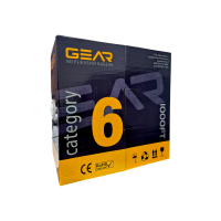 Кабель мережевий GEAR CAT.6 UTP-CCA-4Px2x0.57 305M (GEC-UTPC6CCA057305)