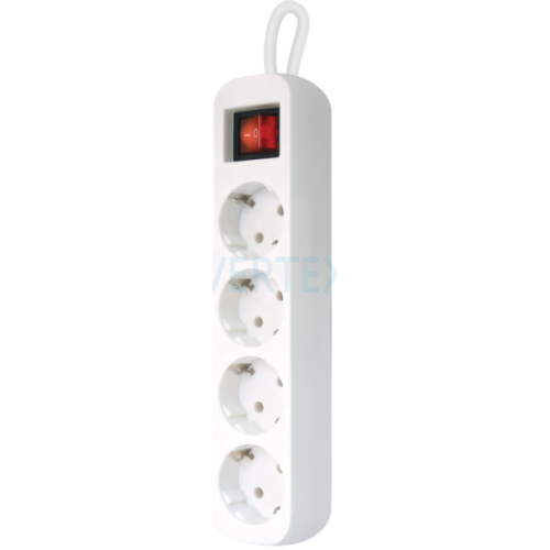 Мережевий фільтр Defender S418 1.8 m 4 роз Switch White UA (992370) (6922309)