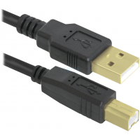 Кабель Defender USB04-06PRO USB2.0 AM-BM 1.8м, 2фер, Blister (87430) (6103798)