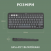 Клавіатура Logitech K380s Pebble Keys 2 Tonal Graphite (6915629)