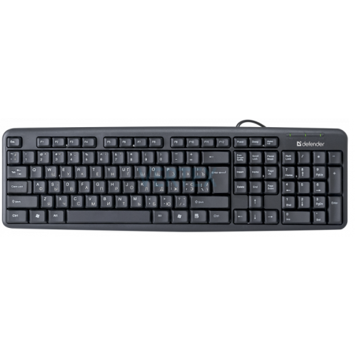 Клавіатура Defender Element HB-520 USB UKR Black (45529) (6313855) Клавіатура Defender Element HB-520 USB UKR Black (45529) (6313855)